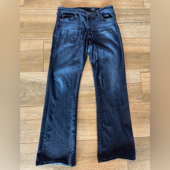 AG Adiano Goldschmied The Angel Bootcut dark wash jeans size 28R - Picture 2 of 12